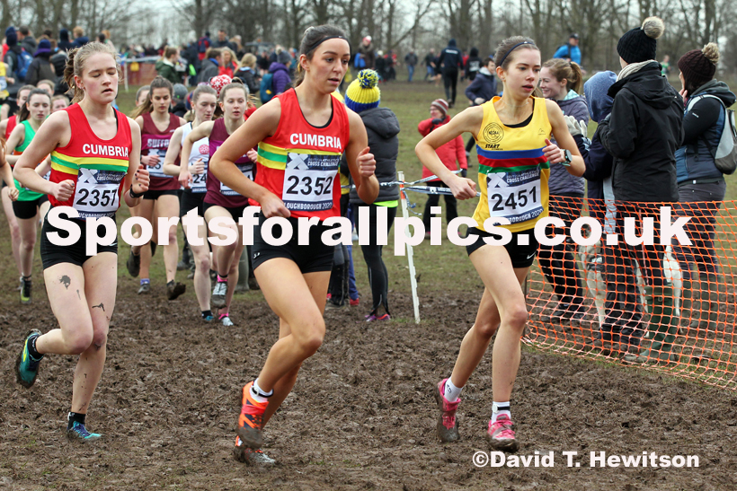Womens under-20s, 2020 British Athletics Inter Counties Cross Country Champs., Prestwold Hall, Loughborough. Photo: David T. Hewitson/Sports for All Pics